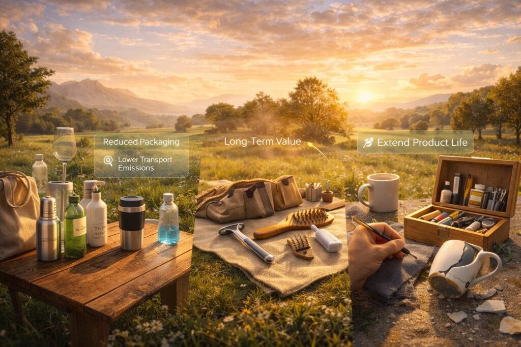 Micro Sustainability Habits to Reduce Carbon Footprint daily consumption and waste