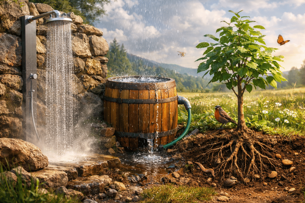 Micro Sustainability Habits to Reduce Carbon Footprint water and outdoor