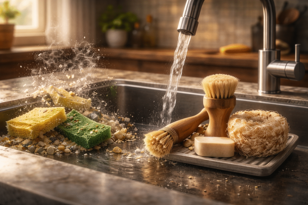 natural fiber brushes & loofahs