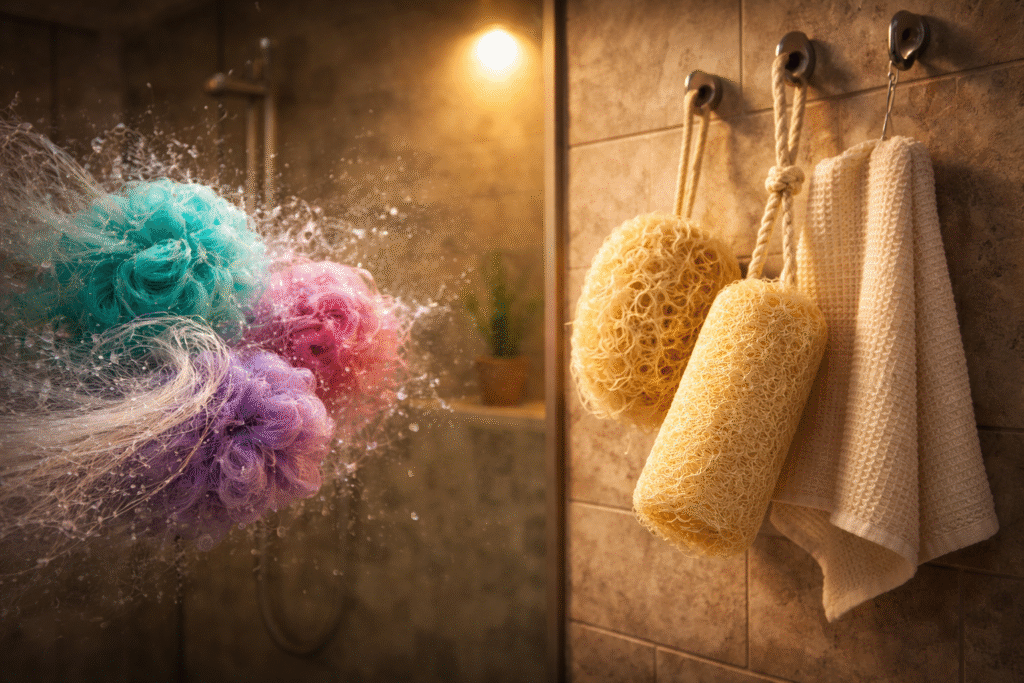 natural loofah washcloth