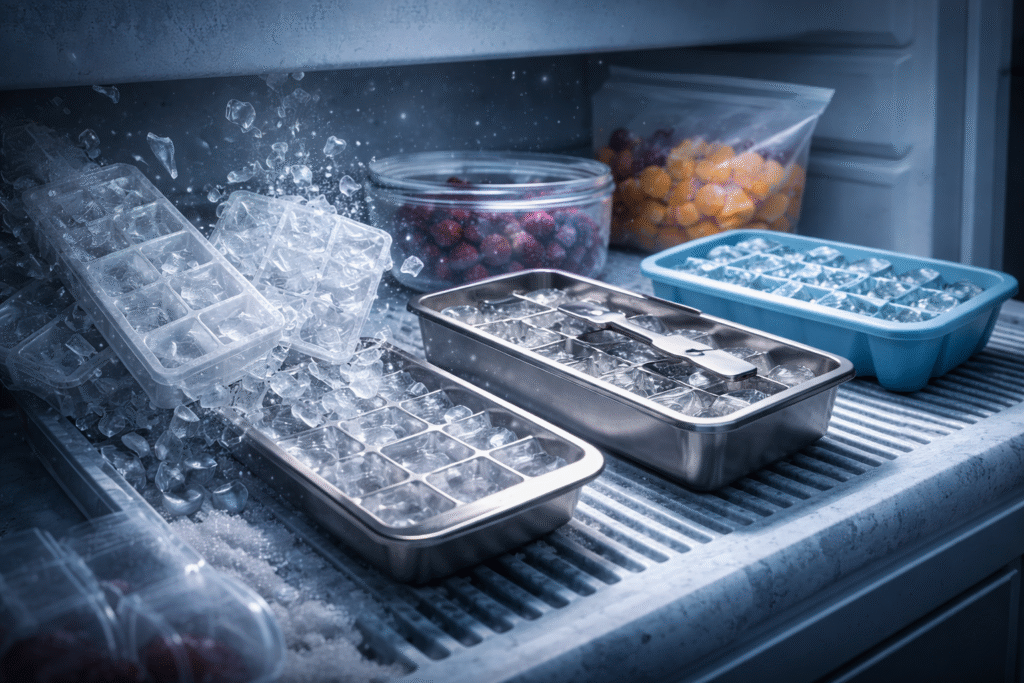 stainless steel trays & silicone molds