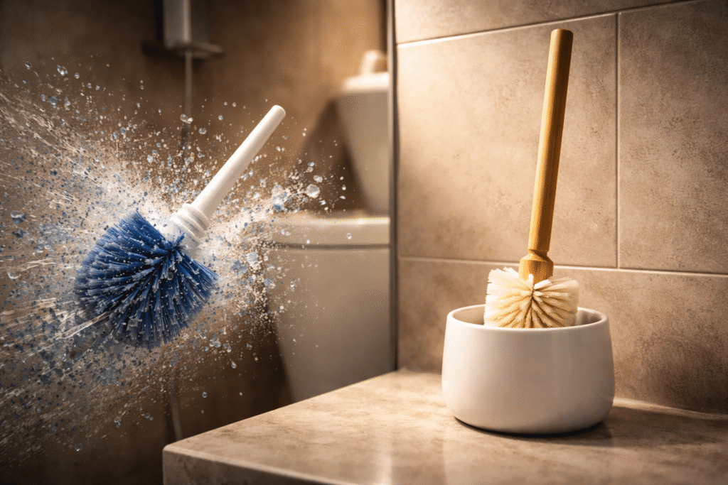 wooden toilet brush (replaceable head)