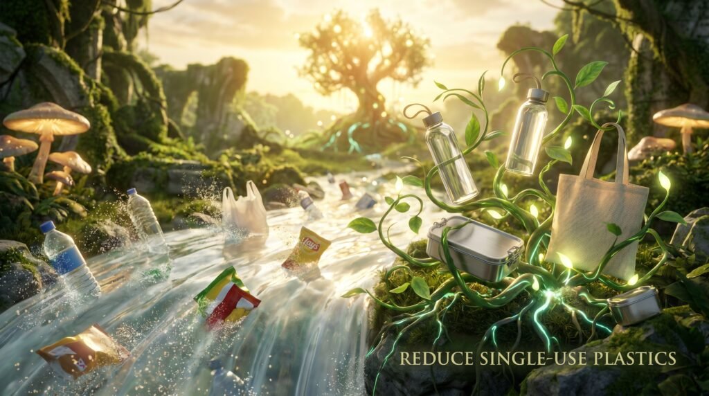 reduce single use plastic