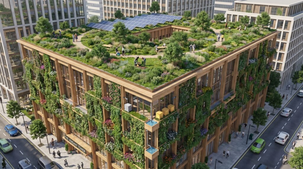 green roofs and vertical gardens