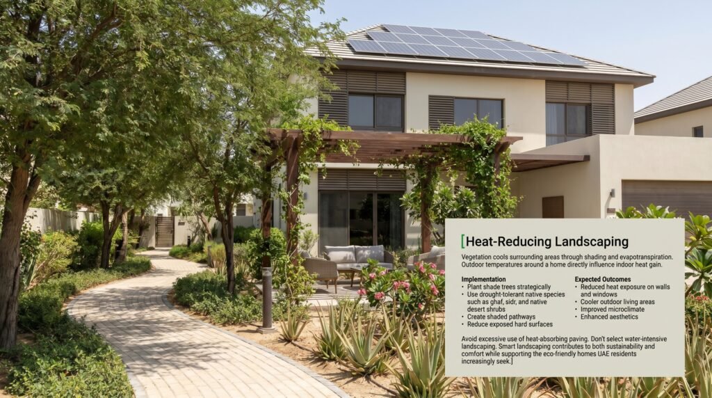 heat reducing landscaping