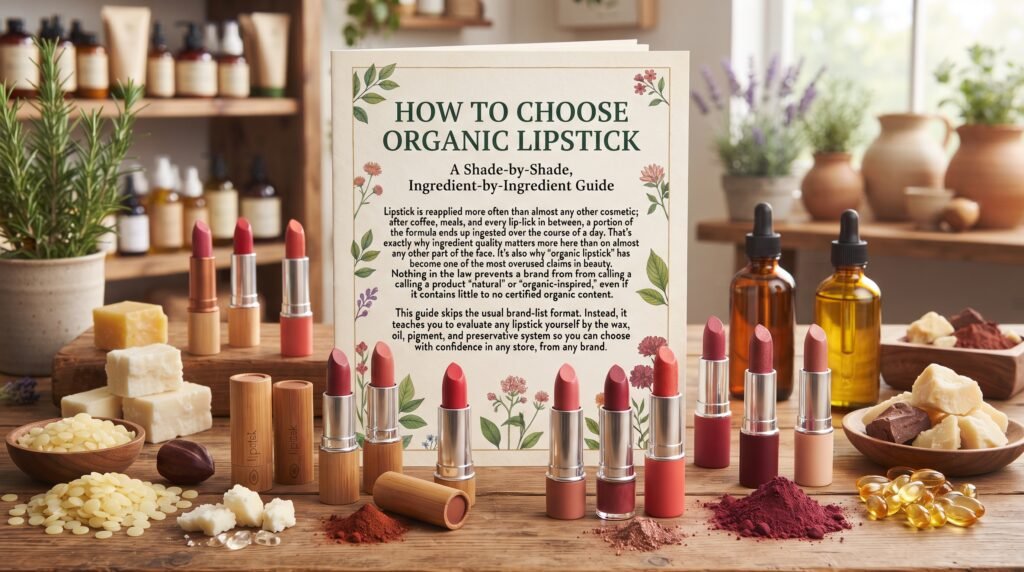 How to Choose Organic Lipstick: A Shade-by-Shade, Ingredient-by-Ingredient Guide choosing organic lipstick guide