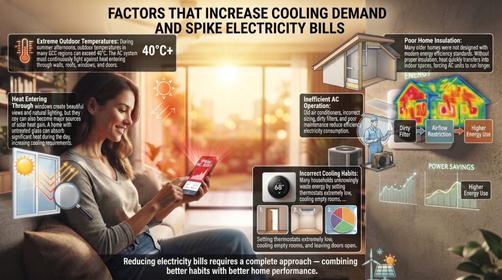 10 Proven Ways to Reduce Your AC Energy Bills in the GCC factors increasing cooling demands