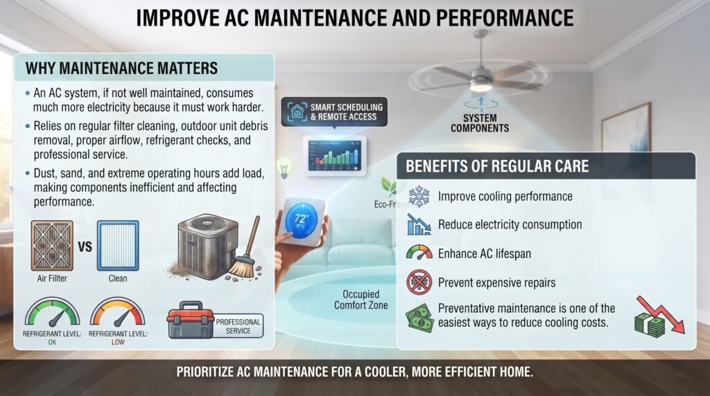 10 Proven Ways to Reduce Your AC Energy Bills in the GCC improve ac maintenance