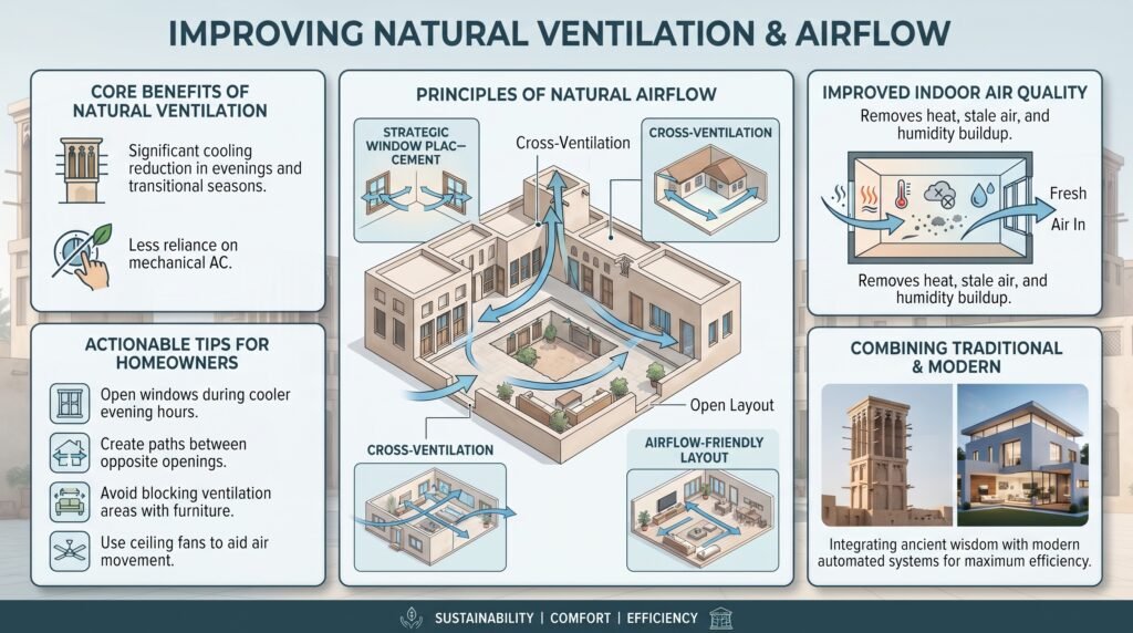 10 Proven Ways to Reduce Your AC Energy Bills in the GCC improve ventilation