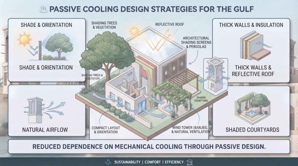 10 Proven Ways to Reduce Your AC Energy Bills in the GCC passive cooling