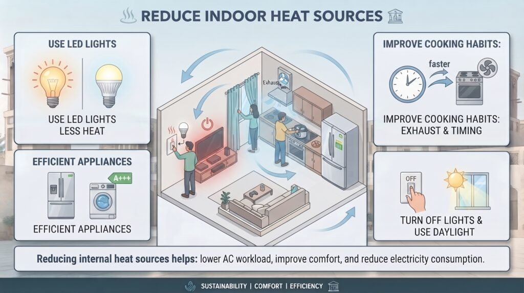 10 Proven Ways to Reduce Your AC Energy Bills in the GCC reduce indoor heat sources