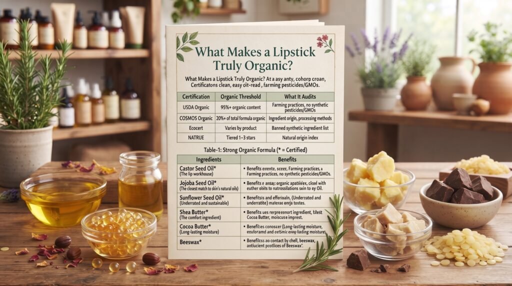 How to Choose Organic Lipstick: A Shade-by-Shade, Ingredient-by-Ingredient Guide true organic lipstick