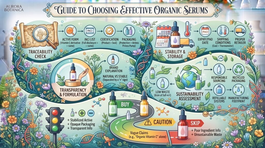 Organic Serums Decoded: Which Natural Actives Are Actually Stable? guide to choose organic serum