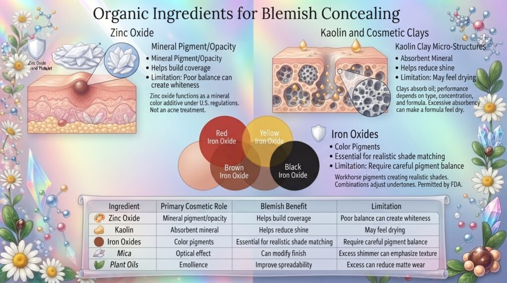 organic ingredients for blemish concealing